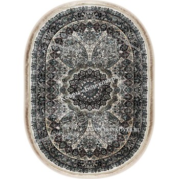 Овальный Ковер с Восточным Узором Медальон Арт 30347