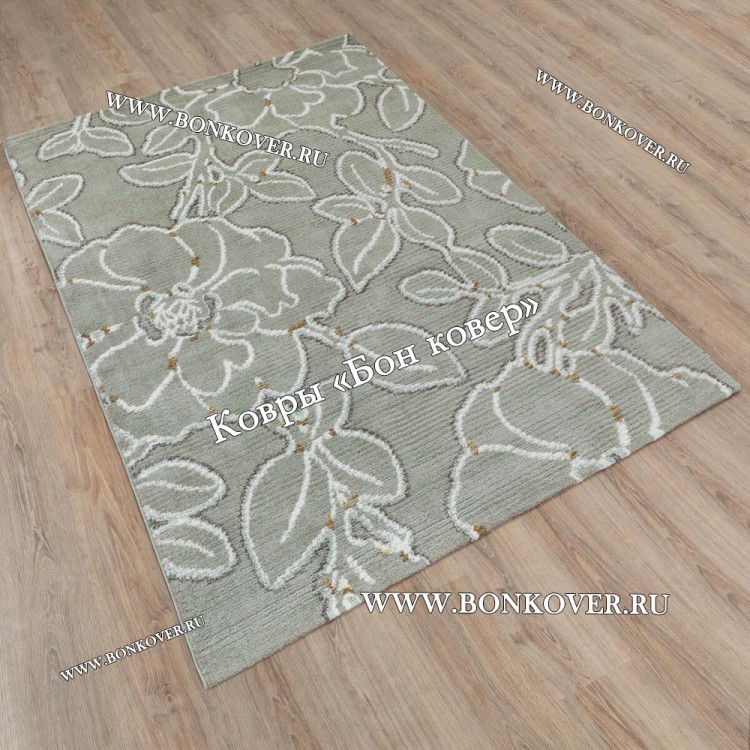 Зеленый Цветочный Ковер Арт 29895 Турция