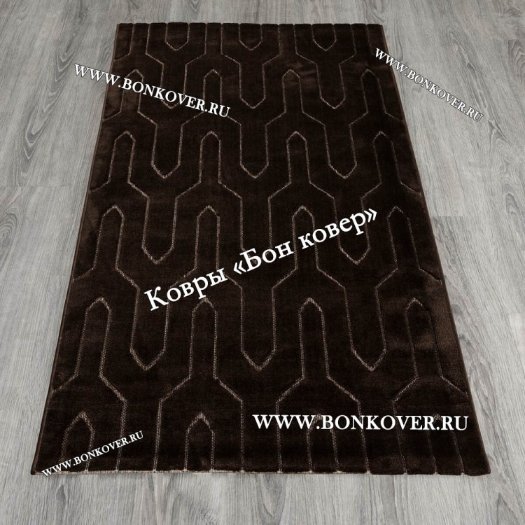 Современный Турецкий Ковер Дизайн 66 Темно-Коричневый