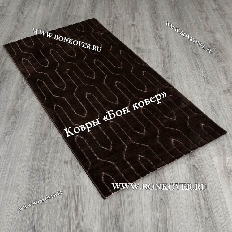 Современный Турецкий Ковер Дизайн 66 Темно-Коричневый