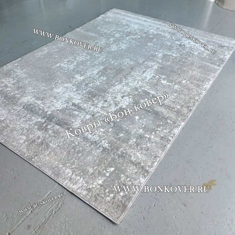 Современный Ковер Дизайн 070 Серый с Белым