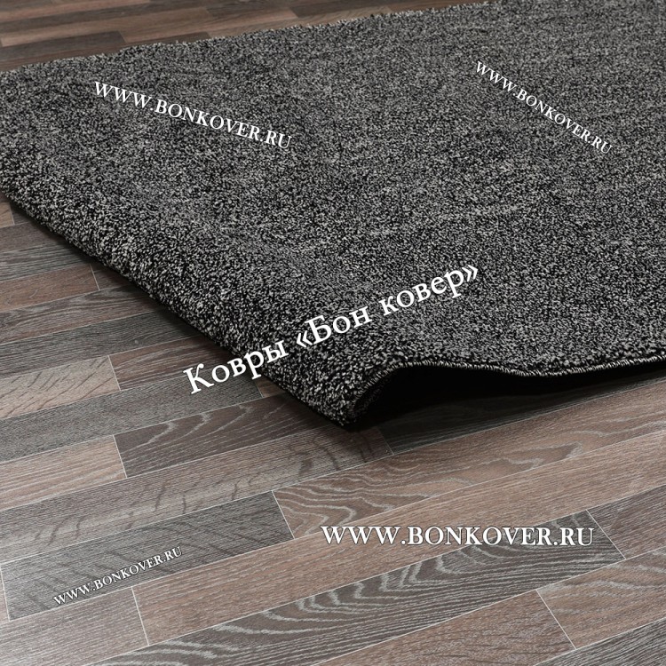 Однотонный ковер комфорт класса черный